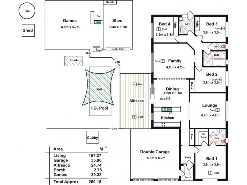 9 Ellada Court, Munno Para West SA 5115 Floorplan