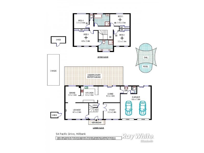 54 Pacific Boulevard, Hillbank SA 5112 Floorplan