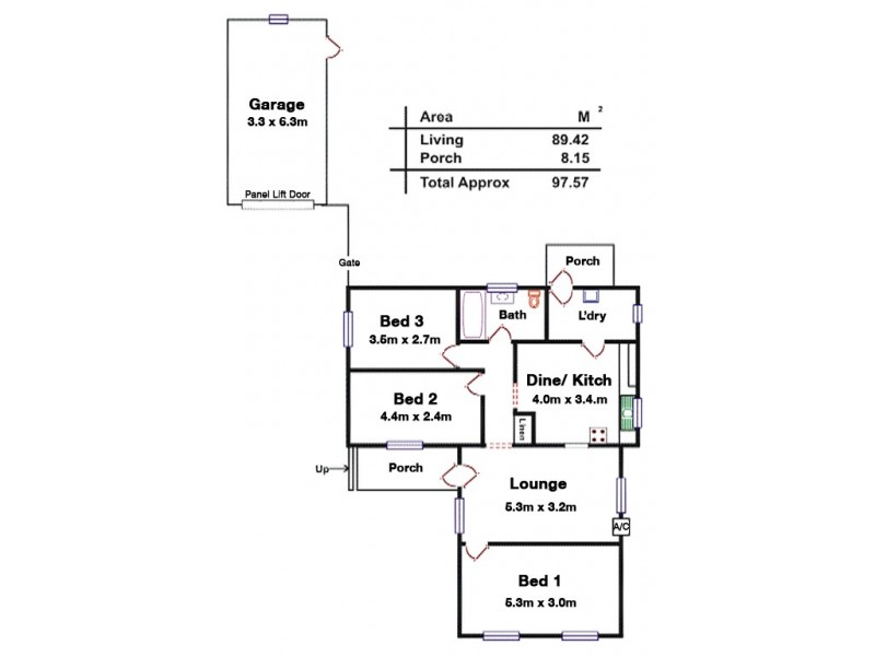 23 Gayland Road, Elizabeth Downs SA 5113 Floorplan