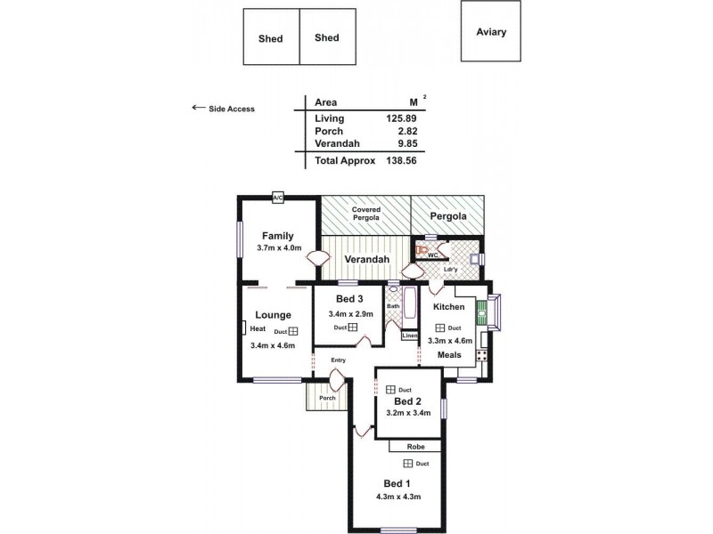 1 Hull St, Elizabeth East SA 5112 Floorplan
