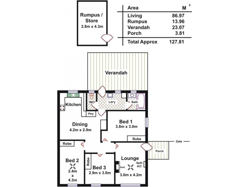 59 Mahood Street, Elizabeth Grove SA 5112 Floorplan