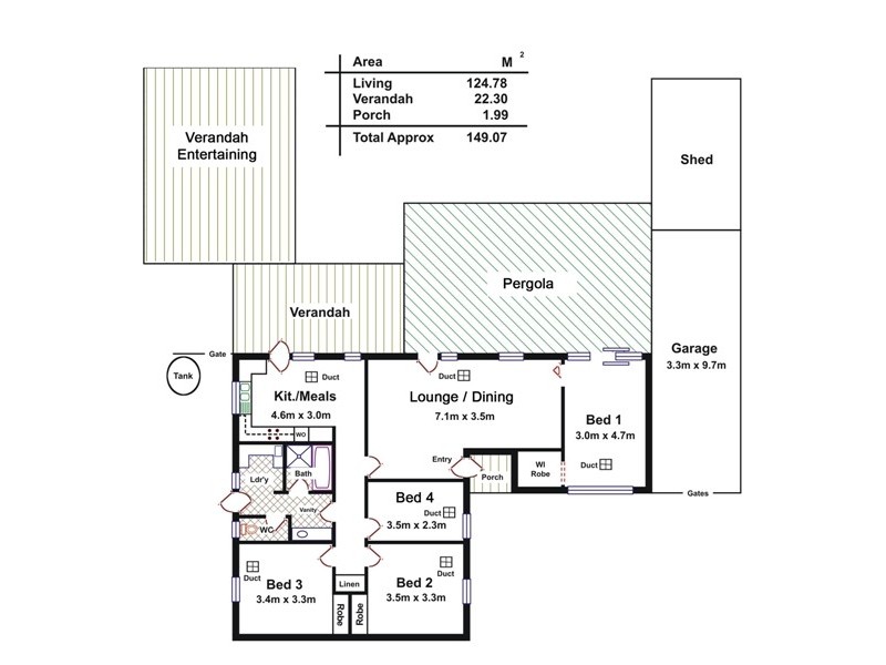 13 Parachilna Court, Smithfield SA 5114 Floorplan