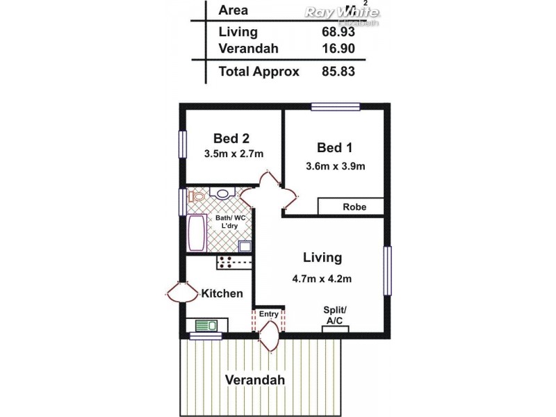 1/154. Frost Road, Brahma Lodge SA 5109 Floorplan