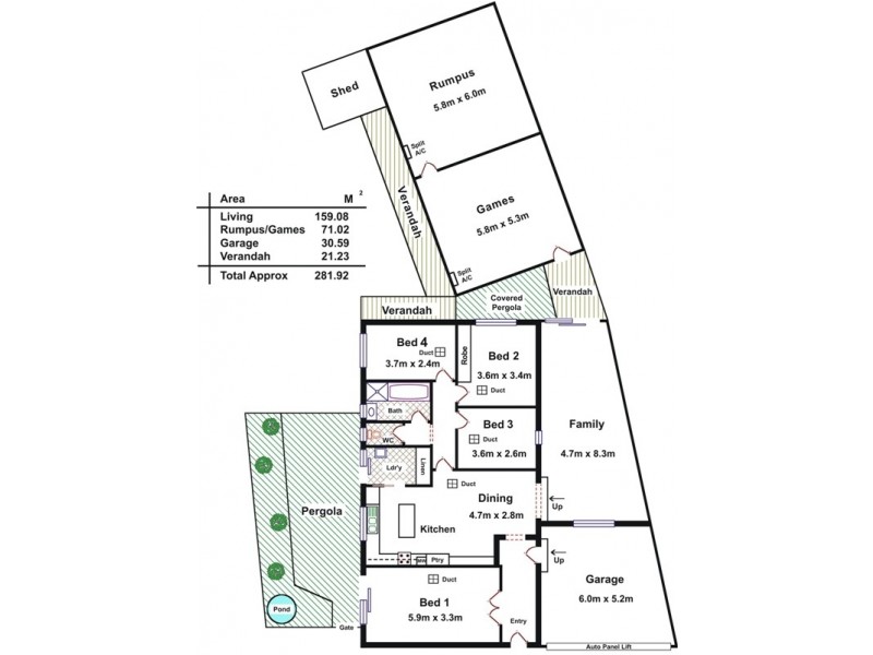 2 Tulip Court, Parafield Gardens SA 5107 Floorplan