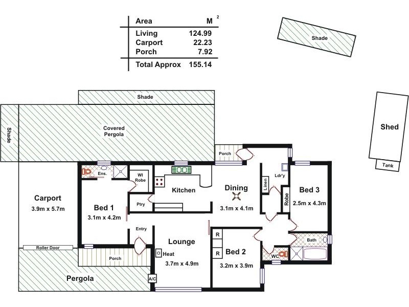 26 Stokes Court, Elizabeth Vale SA 5112 Floorplan