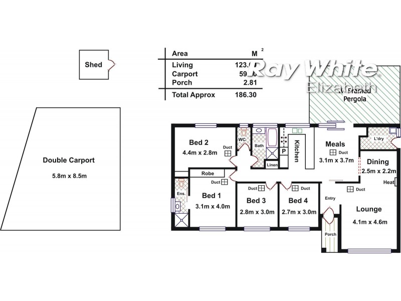 13 Michael Crescent, Hillbank SA 5112 Floorplan