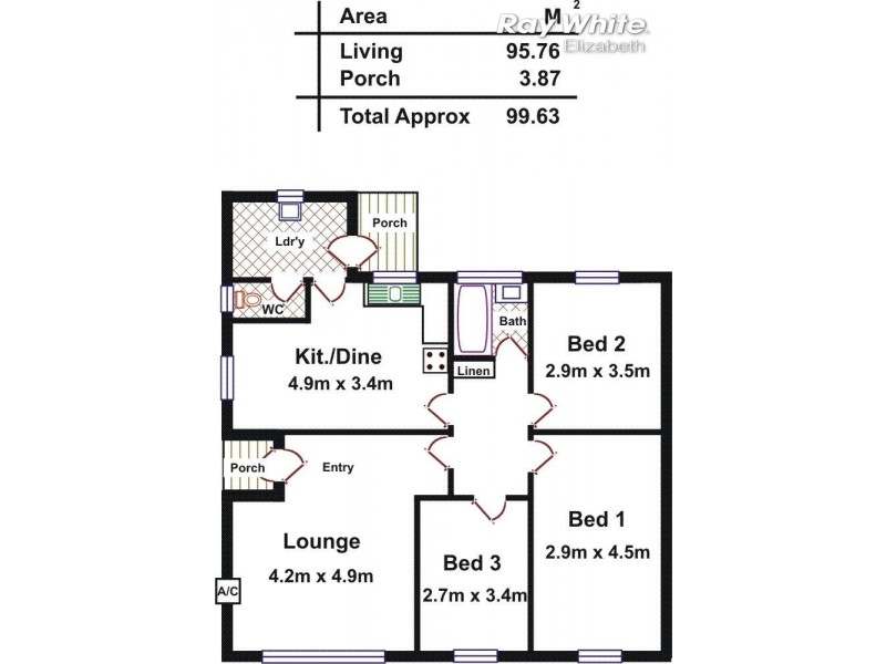 26 Blight Street, Davoren Park SA 5113 Floorplan