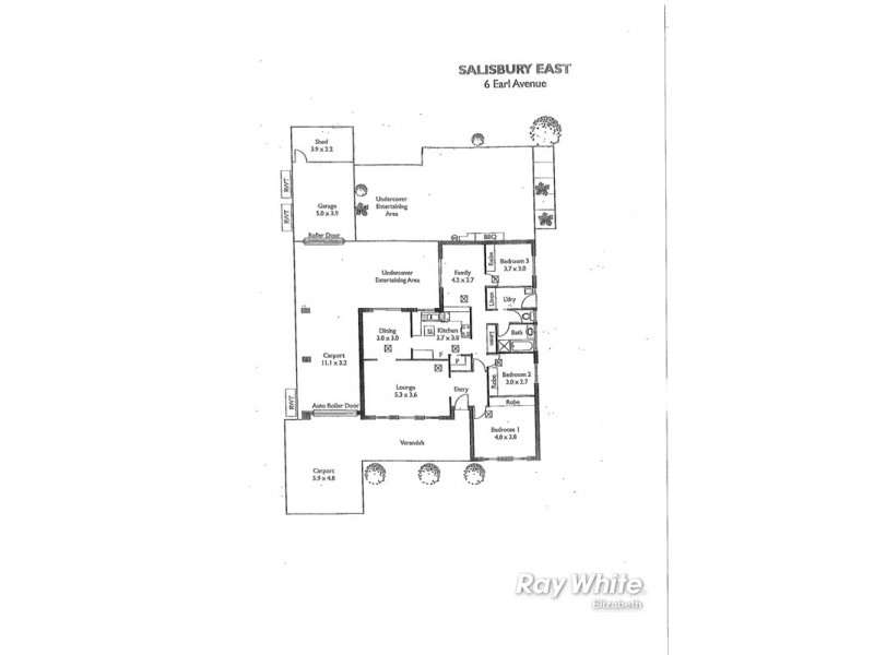 6 Earl Avenue, Salisbury East SA 5109 Floorplan