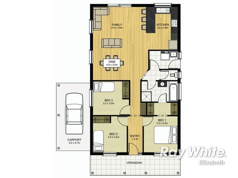Lot 183 Patterson Road, Elizabeth Park SA 5113 Floorplan