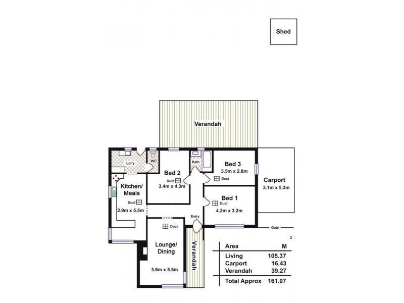 14 Andrews Road, Elizabeth Downs SA 5113 Floorplan