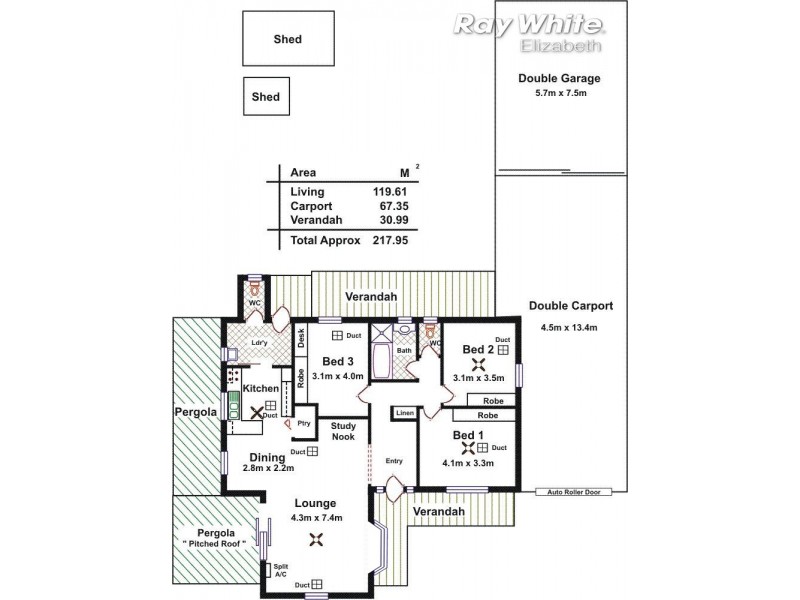 8 Perrott Street, Elizabeth Park SA 5113 Floorplan