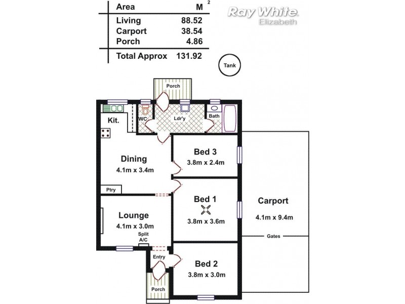 6 Chilmark Street, Elizabeth Vale SA 5112 Floorplan