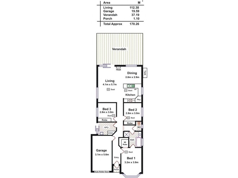 3 Greenlea Court, Munno Para West SA 5115 Floorplan
