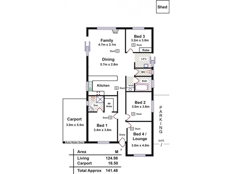 11 Linford Close, Salisbury Downs SA 5108 Floorplan