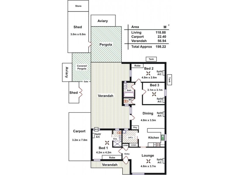15 Tallara Crescent, Munno Para SA 5115 Floorplan