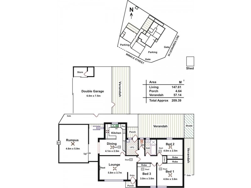55 St Leonard Crescent, Elizabeth Downs SA 5113 Floorplan