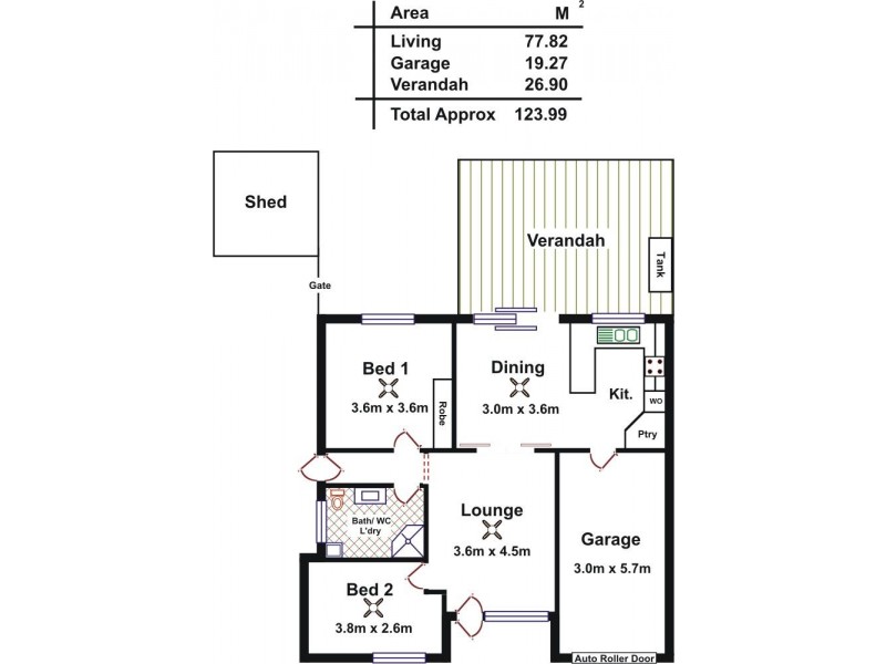 Unit 6/150 Coventry Road, Smithfield Plains SA 5114 Floorplan