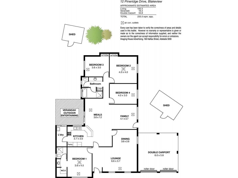 12 Pineridge Drive, Blakeview SA 5114 Floorplan