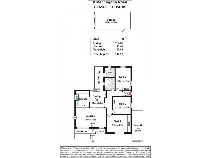 8 Mannington Road, Elizabeth Park SA 5113 Floorplan