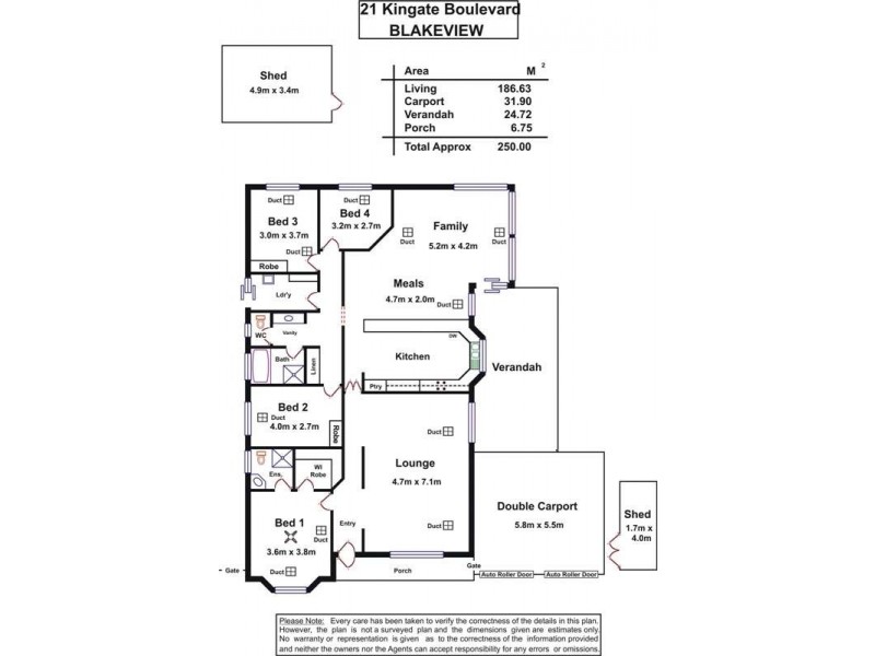 21 Kingate Boulevard, Blakeview SA 5114 Floorplan