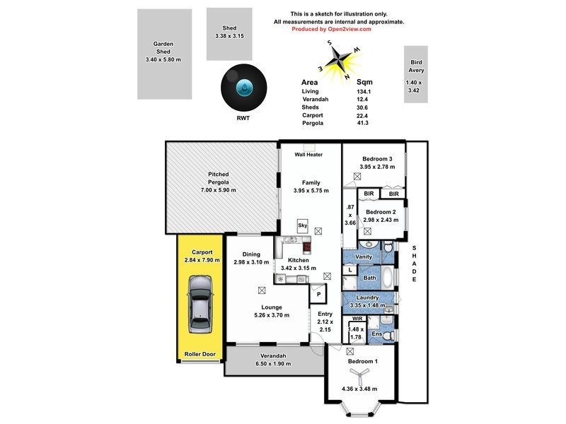 38 Roseworthy Drive, Andrews Farm SA 5114 Floorplan