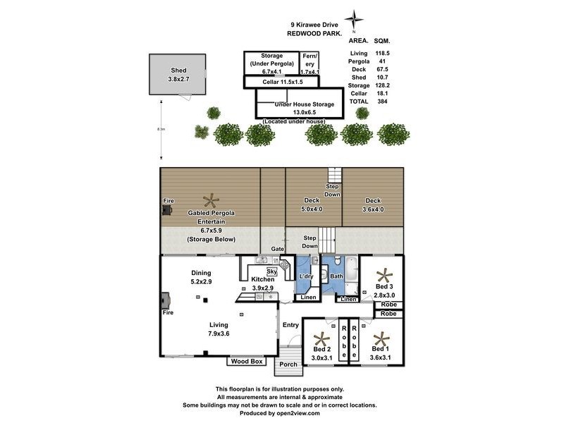 9 Kirrawee Drive, Redwood Park SA 5097 Floorplan