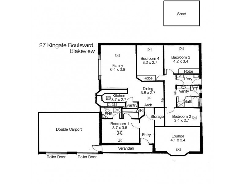 27 Kingate Boulevard, Blakeview SA 5114 Floorplan