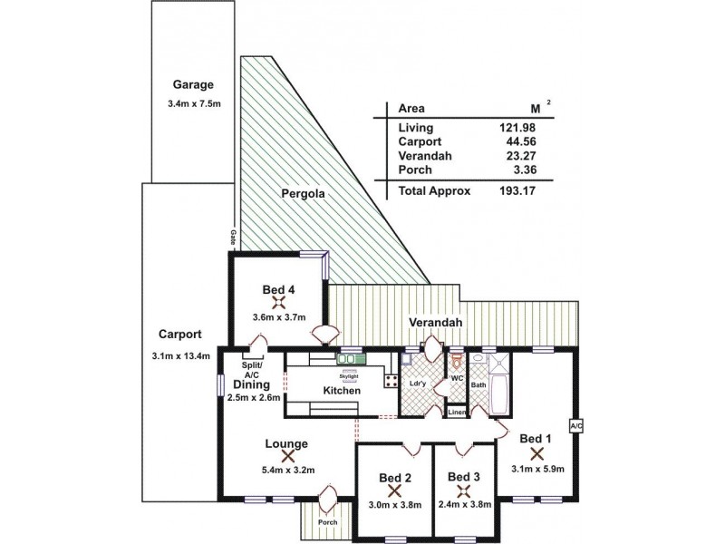 6 Hanson Road, Elizabeth Downs SA 5113 Floorplan