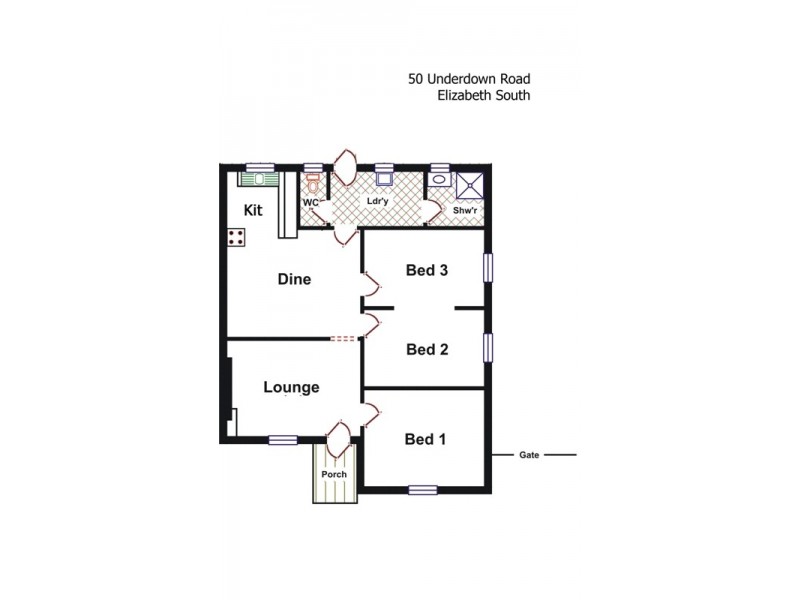 50 Underdown Road, Elizabeth South SA 5112 Floorplan