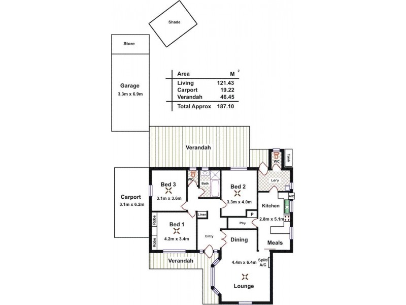 21 St Leonard Crescent, Elizabeth Downs SA 5113 Floorplan