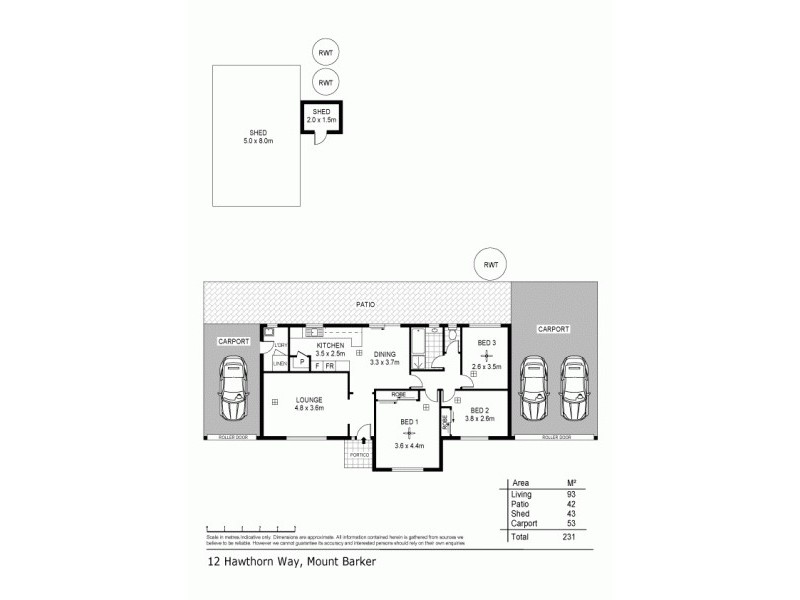 12 Hawthorn Way, Mount Barker SA 5251 Floorplan