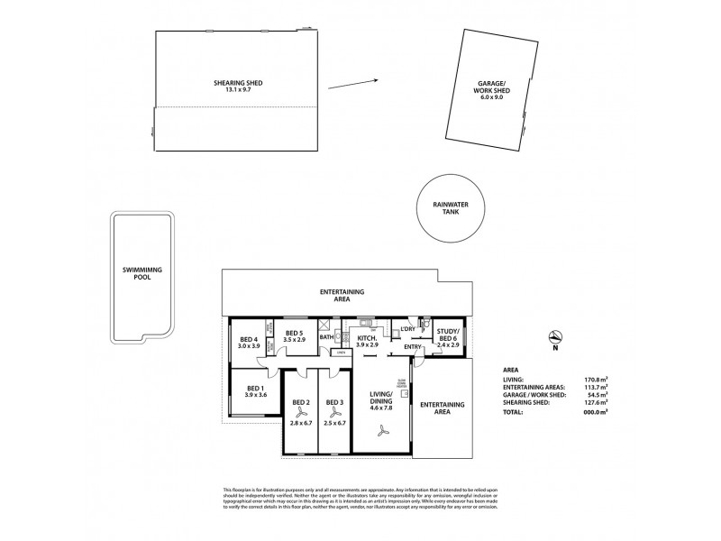 1518 Old Princes Highway, Kanmantoo SA 5252 Floorplan