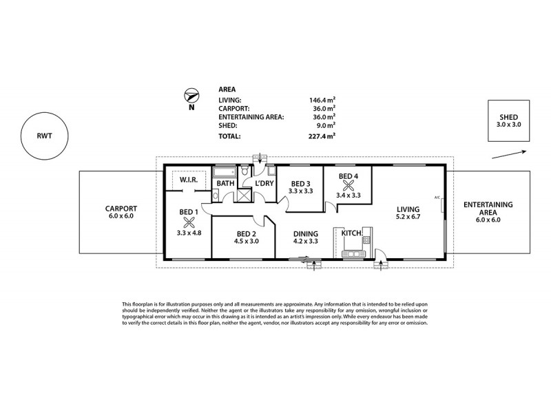6A Mail Road, Harrogate SA 5244 Floorplan