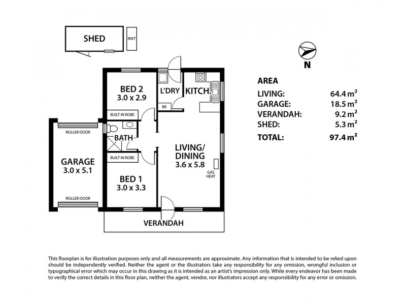 2/7 Alexandrina Road, Mount Barker SA 5251 Floorplan