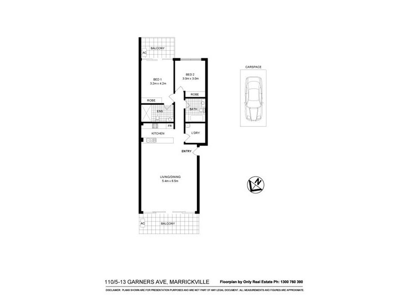 110/1-13 Garners Avenue, Marrickville NSW 2204 Floorplan