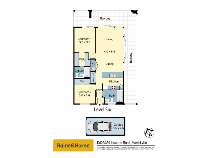 D602/359 Illawarra Road, Marrickville NSW 2204 Floorplan