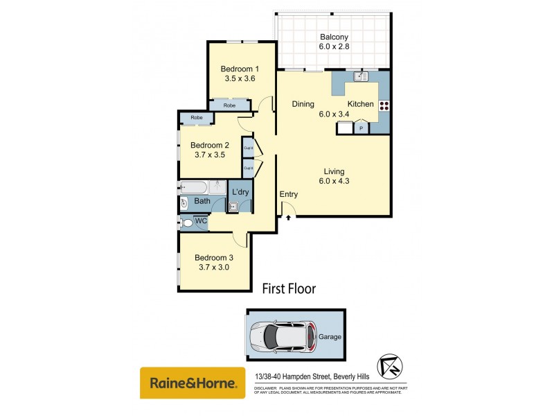 13/38-40 Hampden Street, Beverly Hills NSW 2209 Floorplan