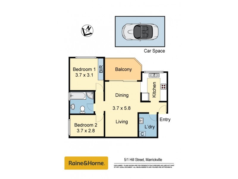 5/1 Hill Street, Marrickville NSW 2204 Floorplan