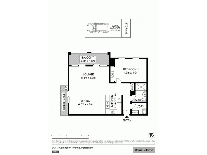 91/1 Coronation Ave, Petersham NSW 2049 Floorplan