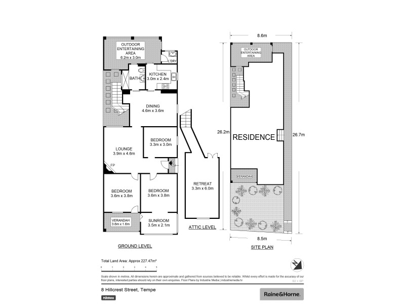 8 Hillcrest Street, Tempe NSW 2044 Floorplan