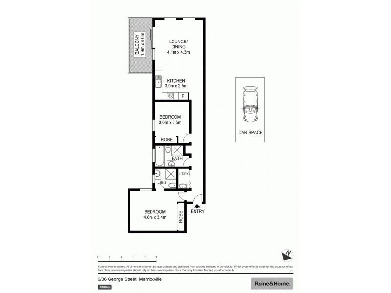 6/36 George Street, Marrickville NSW 2204 Floorplan