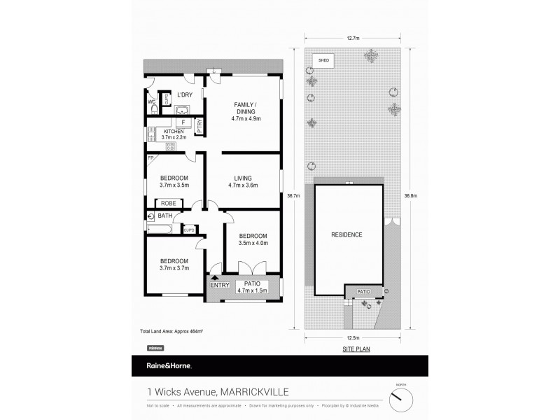 1 Wicks Avenue, Marrickville NSW 2204 Floorplan