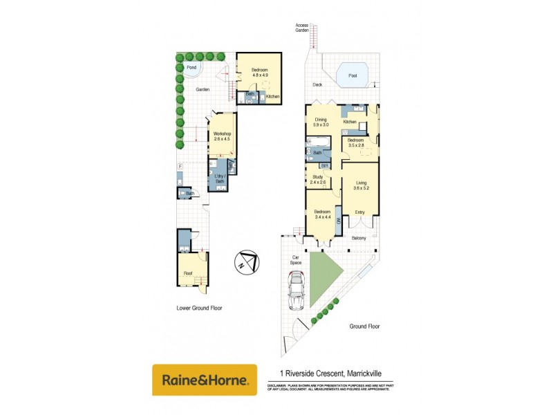 1 Riverside Crescent, Marrickville NSW 2204 Floorplan