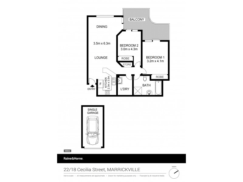 22/18 Cecilia Street, Marrickville NSW 2204 Floorplan