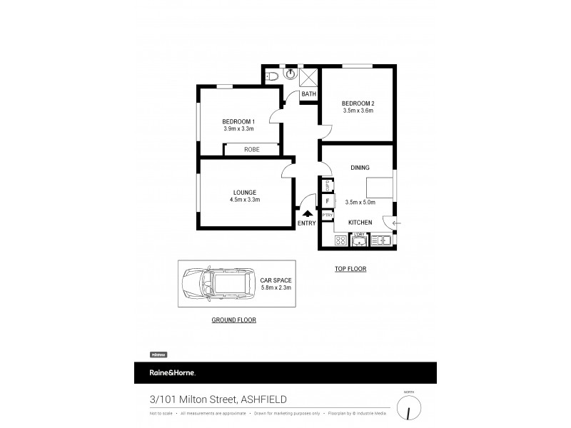 3/101 Milton Street, Ashfield NSW 2131 Floorplan