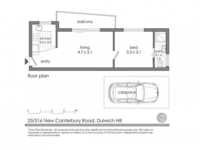 23/516 New Canterbury Road, Dulwich Hill NSW 2203 Floorplan