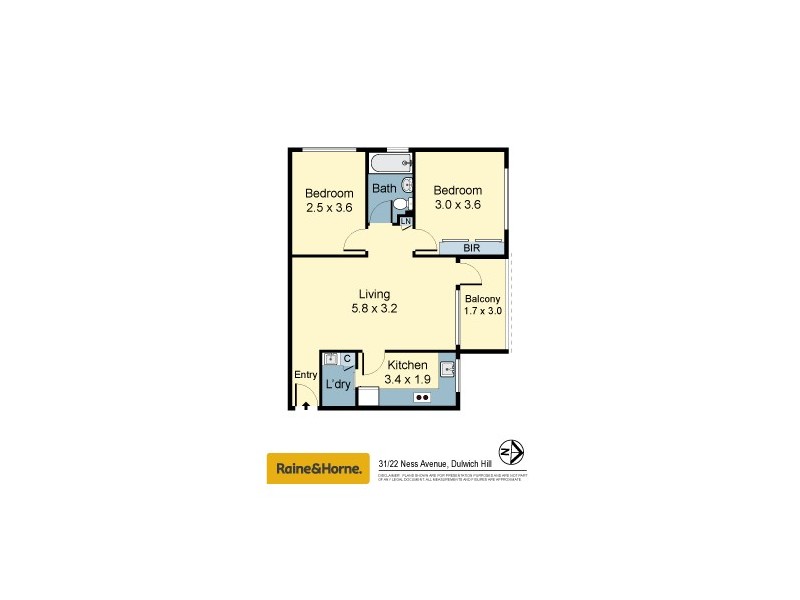 31/22 Ness Avenue, Dulwich Hill NSW 2203 Floorplan
