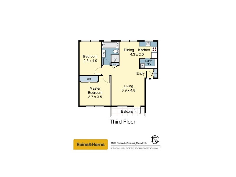 11/19-23 Riverside Cres, Marrickville NSW 2204 Floorplan