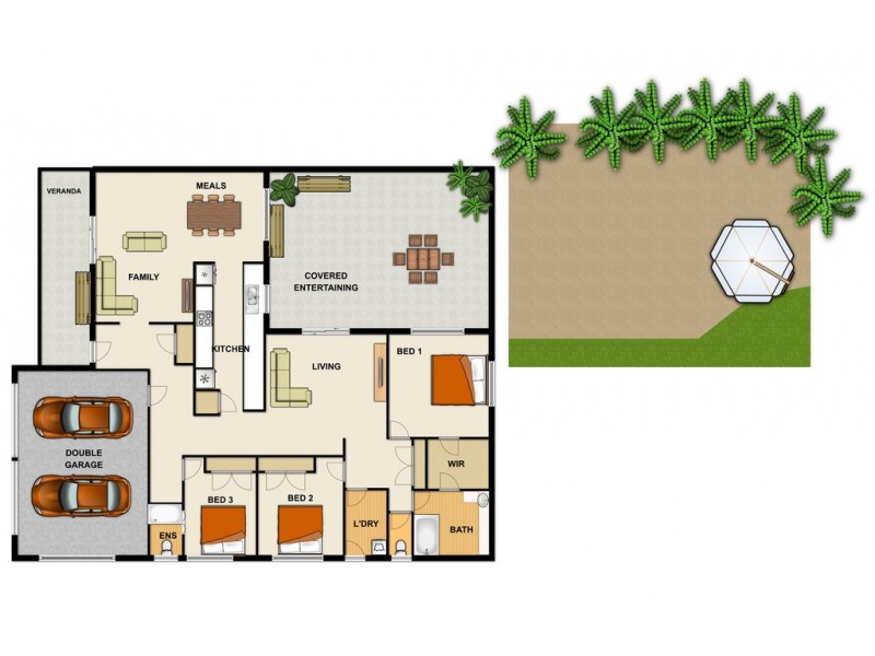 4 CYGNUS CT, Regents Park QLD 4118 Floorplan