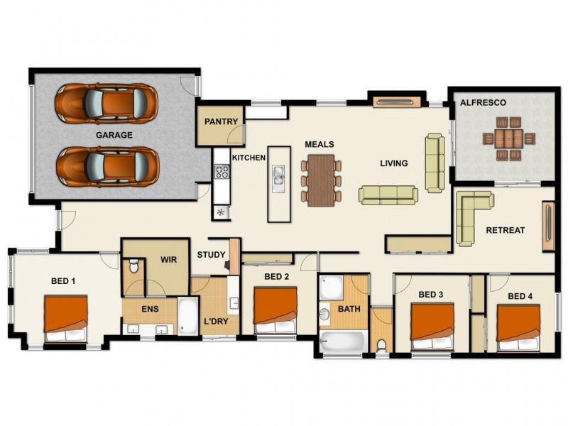 28 Jacaranda Cres, Drewvale QLD 4116 Floorplan